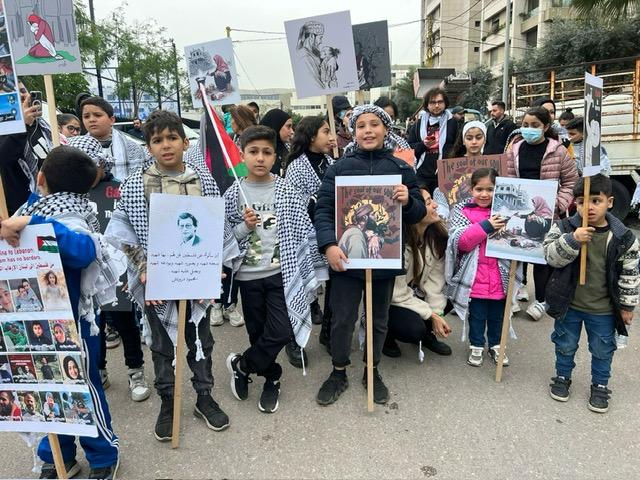 وقفة سلميّة أمام سفارة مصر نصرة لغزّة  ضد التجويع والتهجير ودعماً لصمود جنوب لبنان